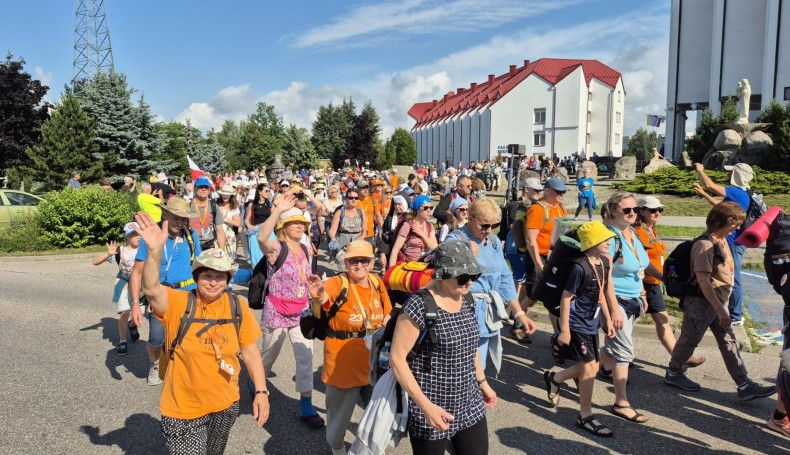 Z Suwałk wyruszyła 35. Międzynarodowa Pielgrzymka Piesza do Wilna, 15.07.2025, fot. Iza Kosakowska