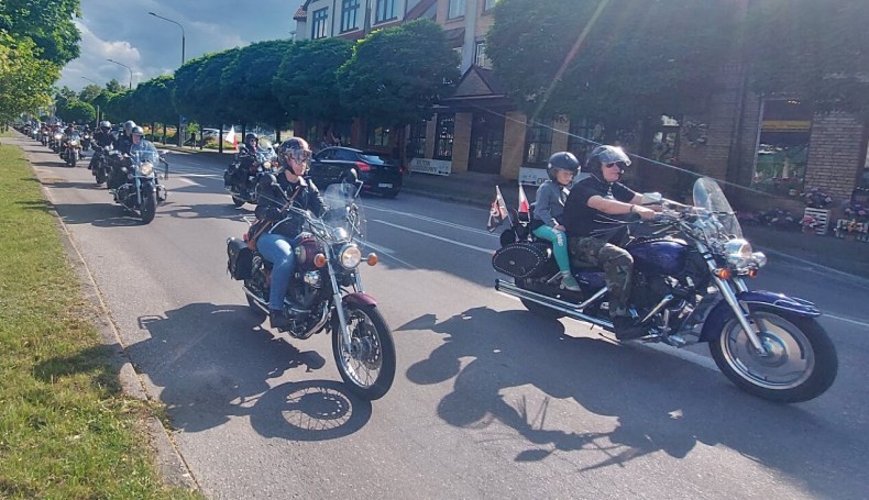 Parada motocykli podczas Suwałki Blues Festiwal, 12.07.2025, fot. Iza Kosakowska