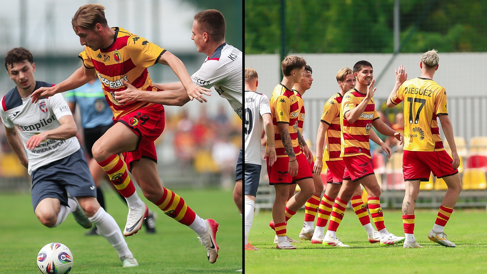 Jagiellonia Białystok - KS Wasilków, 19.07.2025, źródło: x.com/jagiellonia1920
