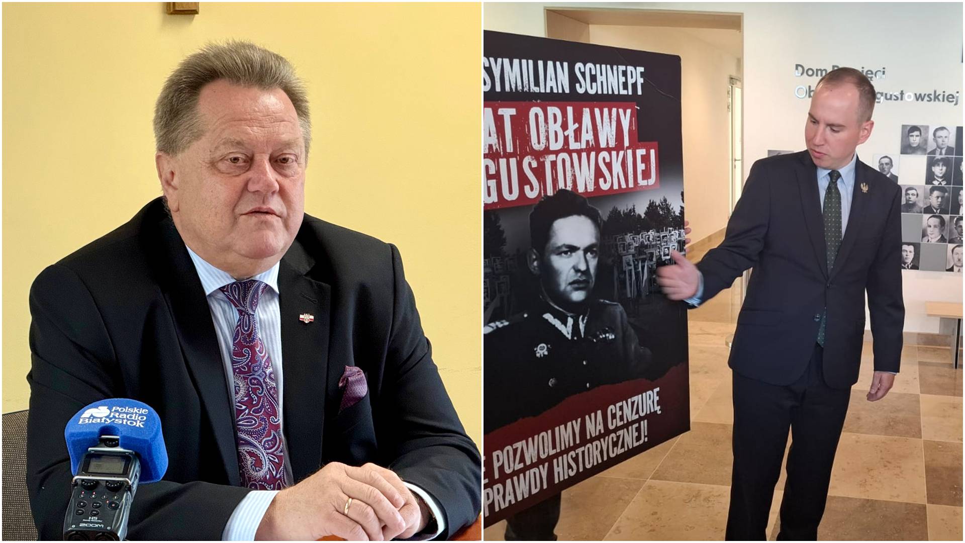Konferencje nt. wystawy o obławie augustowskiej w Suwałkach i Augustowie, 18.07.2025, źródło: PRB